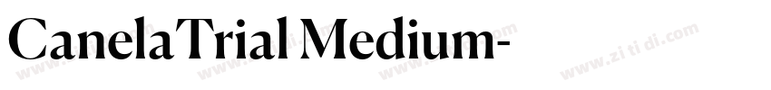 CanelaTrial Medium字体转换 CanelaTrial Medium字体转换